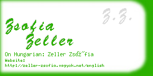 zsofia zeller business card